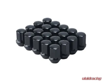F2 Function and Form Black Steel Lug Nuts M12x1.25 w| Lock Kit - W0012125.SS-BCR