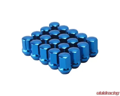 F2 Function and Form Blue Steel Lug Nuts M12x1.25 w| Lock Kit - W0012125.SS-BL
