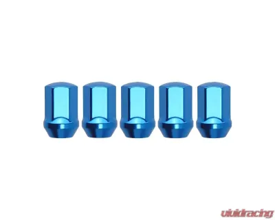 F2 Function and Form Blue Steel Lug Nuts M12x1.25 w| Lock Kit - W0012125.SS-BL