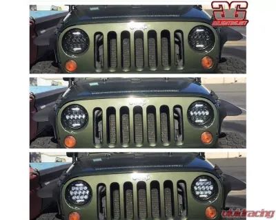 GG Lights Round Plug & Play Headlight Replacement - 18344427523