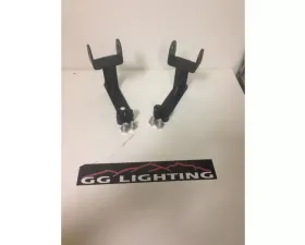 GG Lights with Terminator LED Headlight Brackets Jeep Wrangler JK 2007-2018