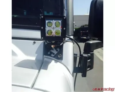 GG Lights LED Pod Pillar Mounts with Pod Jeep LJ | TJ  1997-2006 - 18345905667