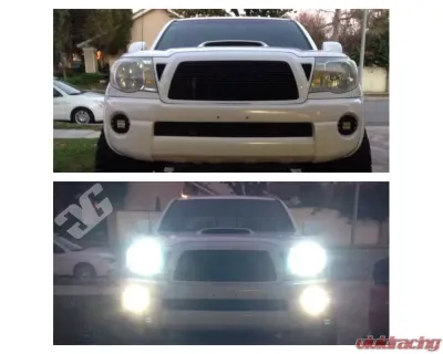 GG Lights LED Flush Mount Pod Fog Light without Pod Mounts Toyota Tacoma 2005-2011 - 18346631491