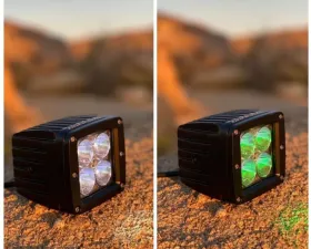 GG Lights Green | White Dual Color Off Road LED Pod