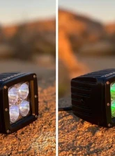 GG Lights Green | White Dual Color Off Road LED Pod                                     - 29432421379 - Image 3