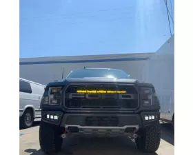 GG Lights 30inch Behind The Grill Mounts with 30inch Single Row Ford Raptor 2nd Generation