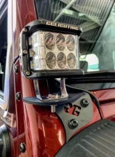 GG Lights Pillar Pod Brackets Jeep Wrangler JK                                     - 40703409258654 - Image 2