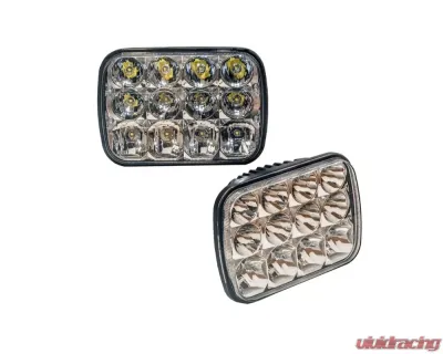 GG Lights Rectangle Hi and Low Beam Headlight Replacement - 40834556366