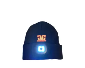 GG Lights Black Beanie Built In LED Light