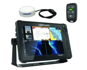 GG Lights Lowrance HDS-12 Live with External Antenna | LR-1 Remote | Video Input Adapter Cable