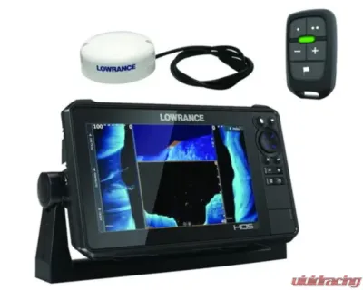 GG Lights Lowrance HDS-9 Live with External Antenna | LR-1 Remote | Video Input Adapter Cable - 41743367930014