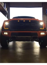 GG Lights Triple Pod Fog Light Mount with Additional Amber Pods Ford Raptor 2017-2020                                     - 41807073476766 - Image 3