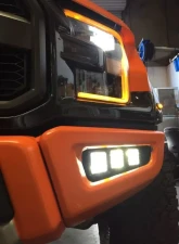 GG Lights Triple Pod Fog Light Mount with Additional White and Amber Pods Ford Raptor 2017-2020                                     - 41807073542302 - Image 4