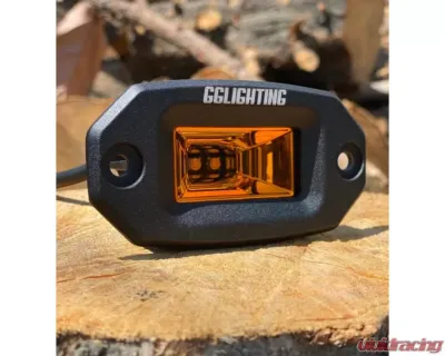 GG Lights Amber Compact Flush Mount LED Pod - 41936431055006
