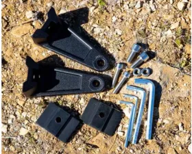 GG Lights Cast Black Sport Double Row Series Lightbar Mounting Kit