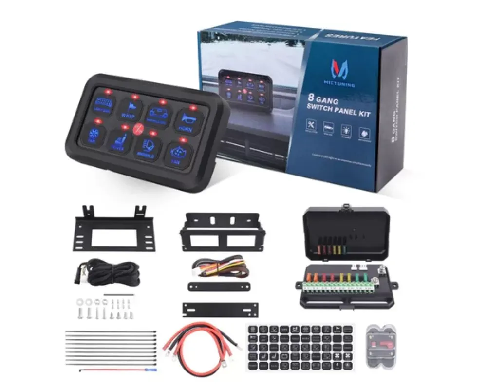 GG Lights MIC 8-Gang Switch Panel - 42479069790366