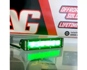 GG Lights 6inch Green Strobe Race Legal Light Bar