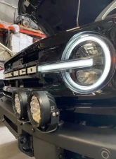 GG Lights Bumper Mount with Sport Pods Amber Flood Ford Bronco 2021+                                     - 42493255221406 - Image 3