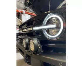 GG Lights Bumper Mount with CB60 Pods Amber Ford Bronco 2021+