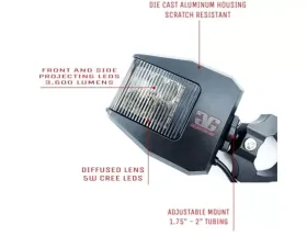 GG Lights Off Road Side Mirror With Sidewinder LED Pod Lights