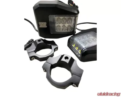 GG Lights Off Road Side Mirror With Sidewinder LED Pod Lights - 9364828160036
