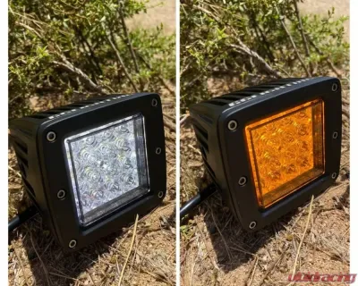 GG Lights Amber | White LED Dual Color Pod With Strobe - 9896897118244