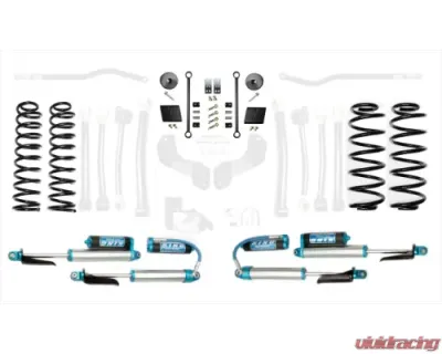 EVO Manufacturing 2.5 Inch Diesel Enforcer Lift Stage 1 with EVO SPEC King 2.5 Inch Shocks with Adjusters Jeep Wrangler 2018-2021 - EVO-3011S1DKA