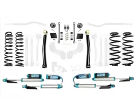 EVO Manufacturing 2.5 Inch Diesel Enforcer Lift Stage 2 with EVO SPEC King 2.5 Inch Shocks with Adjusters Jeep Wrangler 2018-2021