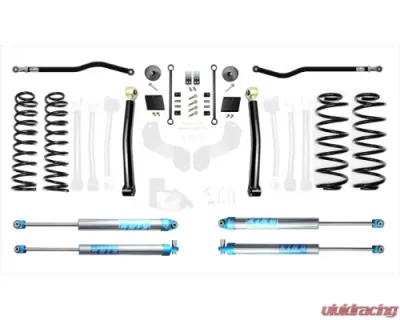 EVO Manufacturing 2.5 Inch Heavy Duty Enforcer Lift Stage 2 Plus with EVO SPEC King 2.0 Inch Shocks Jeep Wrangler 2018-2021 - EVO-3011S2HDPK2