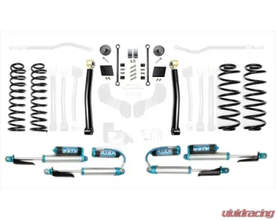 EVO Manufacturing 2.5 Inch Enforcer Lift Stage 2 with EVO SPEC King 2.5 Inch Shocks with Adjusters Jeep Wrangler 2018-2021 - EVO-3011S2KA