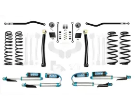 EVO Manufacturing 2.5 Inch Enforcer Lift Stage 2 Plus with EVO SPEC King 2.5 Inch Shocks with Adjusters Jeep Wrangler 2018-2021