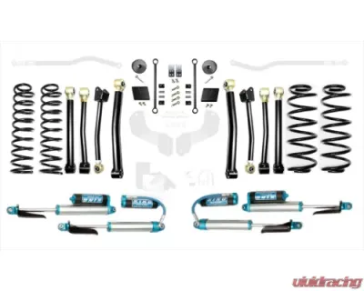 EVO Manufacturing 2.5 Inch Diesel Enforcer Lift Stage 4 with EVO SPEC King 2.5 Inch Shocks with Adjusters Jeep Wrangler 2018-2021 - EVO-3011S4DKA