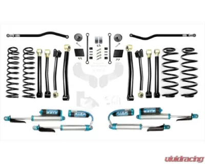 EVO Manufacturing 2.5 Inch Diesel Enforcer Lift Stage 4 Plus with EVO SPEC King 2.5 Inch Shocks with Adjusters Jeep Wrangler 2018-2021 - EVO-3011S4DPKA
