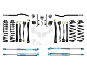 EVO Manufacturing 2.5 Inch Heavy Duty Enforcer Lift Stage 4 Plus with EVO SPEC King 2.0 Inch Shocks Jeep Wrangler 2018-2021