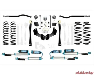 EVO Manufacturing 2.5 Inch Diesel Enforcer Overland Lift Stage 2 Plus with EVO SPEC King 2.5 Inch Shocks with Adjusters Jeep Wrangler 2018-2021 - EVO-3012S2DPKA