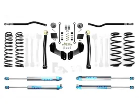 EVO Manufacturing 2.5 Inch Heavy Duty Enforcer Overland Lift Stage 2 Plus with EVO SPEC King 2.0 Inch Shocks Jeep Wrangler 2018-2021