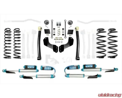 EVO Manufacturing 2.5 Inch Enforcer Overland Lift Stage 2 with EVO SPEC King 2.5 Inch Shocks with Adjusters Jeep Wrangler 2018-2021 - EVO-3012S2KA