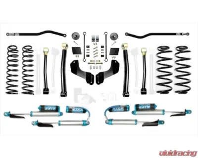 EVO Manufacturing 2.5 Inch Diesel Enforcer Overland Lift Stage 3 Plus with EVO SPEC King 2.5 Inch Shocks with Adjusters Jeep Wrangler 2018-2021 - EVO-3012S3DPKA