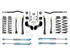 EVO Manufacturing 2.5 Inch Heavy Duty Enforcer Overland Lift Stage 3 Plus with EVO SPEC King 2.0 Inch Shocks Jeep Wrangler 2018-2021