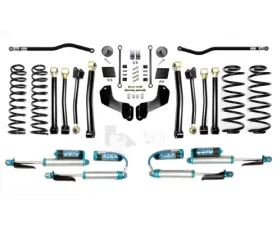 EVO Manufacturing 2.5 Inch Diesel Enforcer Overland Lift Stage 4 Plus with EVO SPEC King 2.5 Inch Shocks with Adjusters Jeep Wrangler 2018-2021