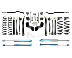 EVO Manufacturing 2.5 Inch Heavy Duty Enforcer Overland Lift Stage 4 Plus with EVO SPEC King 2.0 Inch Shocks Jeep Wrangler 2018-2021