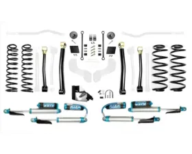 EVO Manufacturing 3.5 Inch Enforcer Lift Stage 3 w/ EVO SPEC King 2.5 Inch Shocks with Adjusters Jeep Wrangler 2018-2021