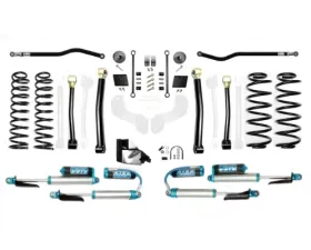EVO Manufacturing 3.5 Inch Enforcer Lift Stage 3 Plus w/ EVO SPEC King 2.5 Inch Shocks with Adjusters Jeep Wrangler 2018-2021