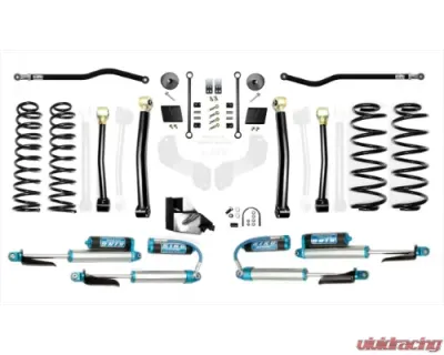 EVO Manufacturing 3.5 Inch Enforcer Lift Stage 3 Plus w/ EVO SPEC King 2.5 Inch Shocks with Adjusters Jeep Wrangler 2018-2021 - EVO-3013S3PKA