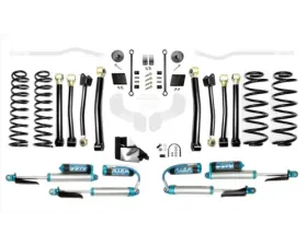 EVO Manufacturing 3.5 Inch Enforcer Lift Stage 4 w/ EVO SPEC King 2.5 Inch Shocks with Adjusters Jeep Wrangler 2018-2021