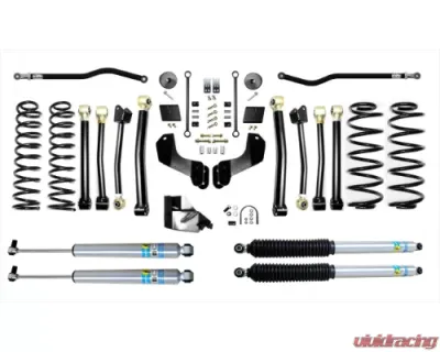 EVO Manufacturing 3.5 Inch Enforcer Overland Lift Stage 4 Plus w/ Bilstein Shocks Jeep Wrangler 2018-2021 - EVO-3014S4PBIL