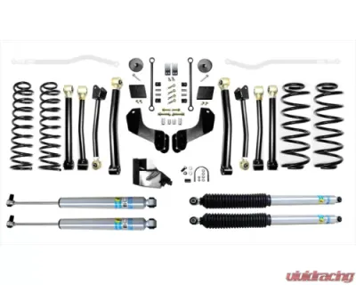 EVO Manufacturing Diesel 2.5 Inch High Clearance Long Arm w/ Bilstein Shocks Jeep Wrangler 2018-2021 - EVO-3015DBIL