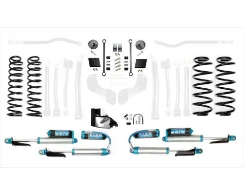 EVO Manufacturing Diesel 2.5 Inch High Clearance Long Arm w/EVO SPEC King 2.5 Inch Shocks Jeep Wrangler 2018-2021 - EVO-3015DK