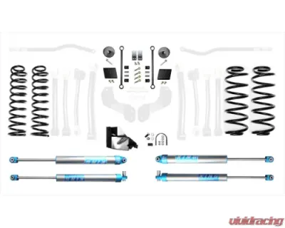 EVO Manufacturing Diesel 2.5 Inch High Clearance Long Arm w/EVO SPEC King 2.0 Inch Shocks Jeep Wrangler 2018-2021 - EVO-3015DK2