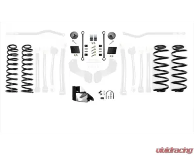 EVO Manufacturing 2.5 Inch Heavy Duty High Clearance Long Arm Jeep Wrangler 2018-2021 - EVO-3015HD